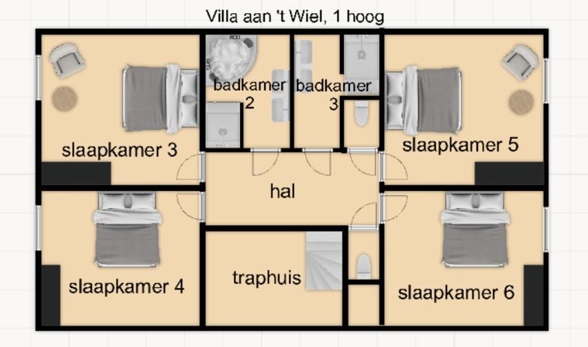 Villa Aan 'T Wiel Op Recreatiepark De Wielen Сінт-Мартен Екстер'єр фото